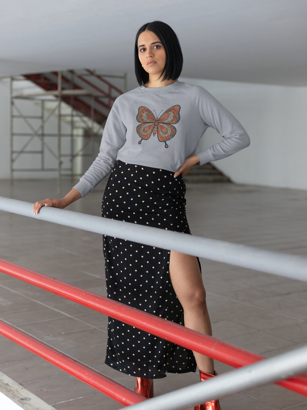 Art-Inspired Cotton Sweatshirt