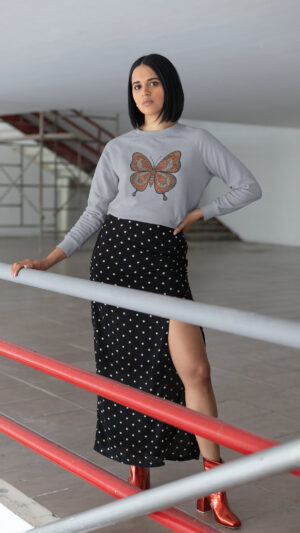 Art-Inspired Cotton Sweatshirt