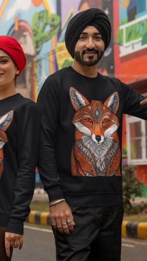 Unisex Breathable Sweatshirt - Indian Heritage  - Dark Series- Lomdi