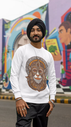 Unisex Breathable Sweatshirt - Indian Heritage  - Dark Series-VanarRaj