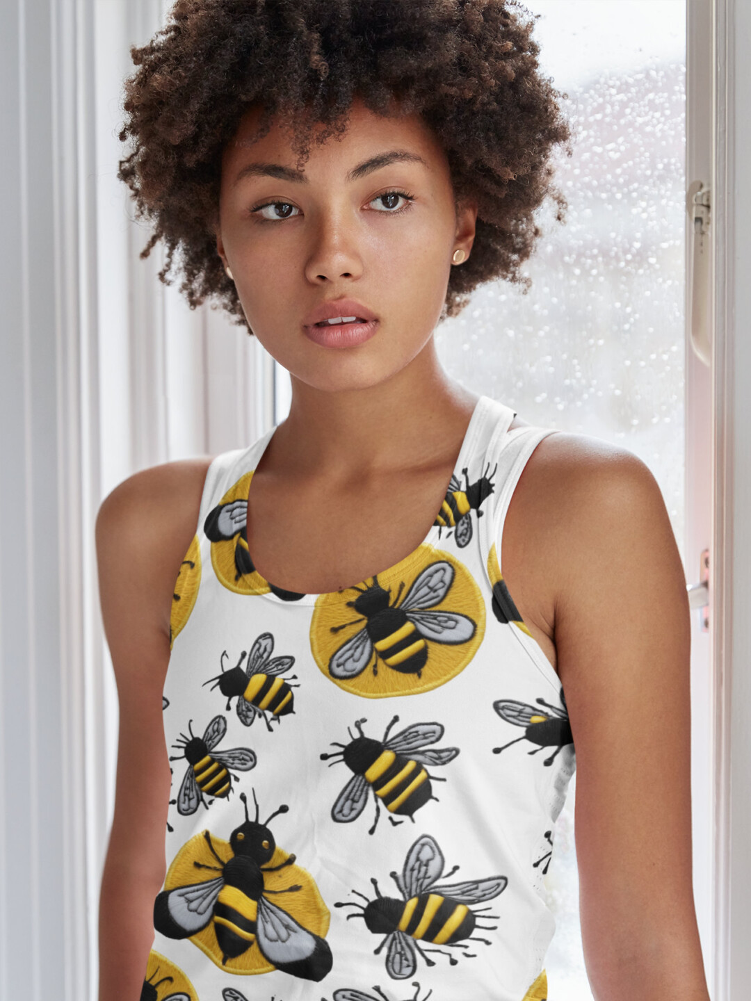boho bee crop top