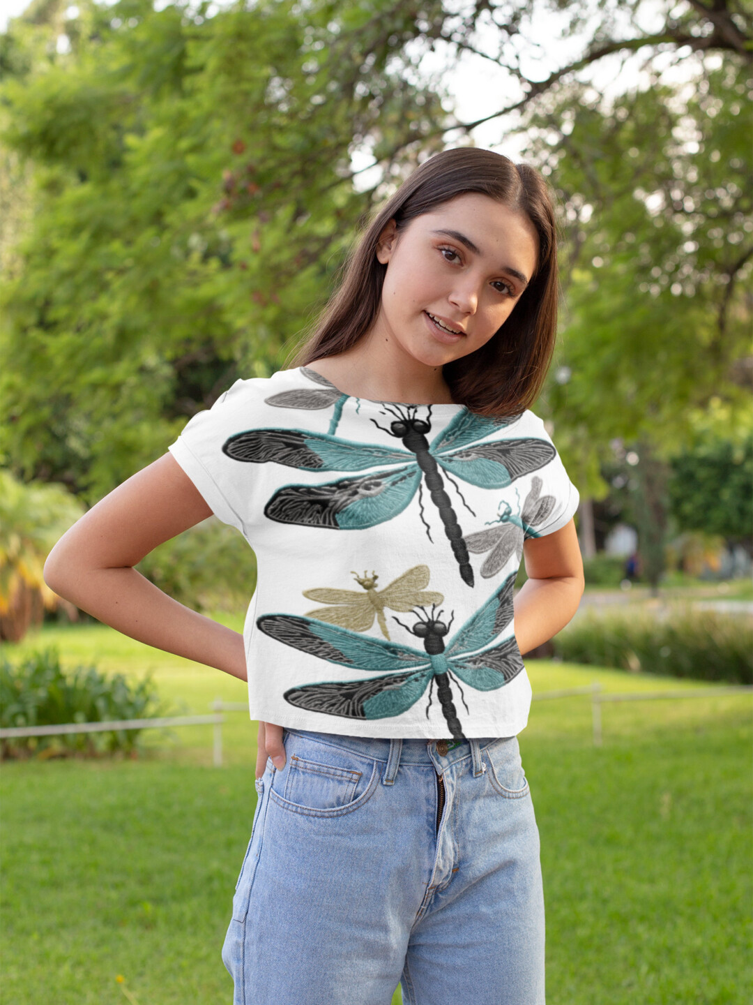 BOHO Sapphire Dragonfly Tank Top