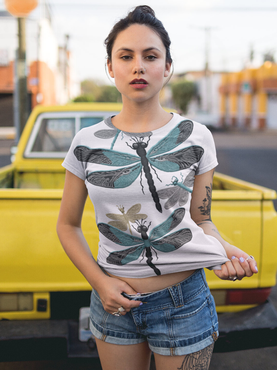 BOHO Sapphire Dragonfly Tank Top