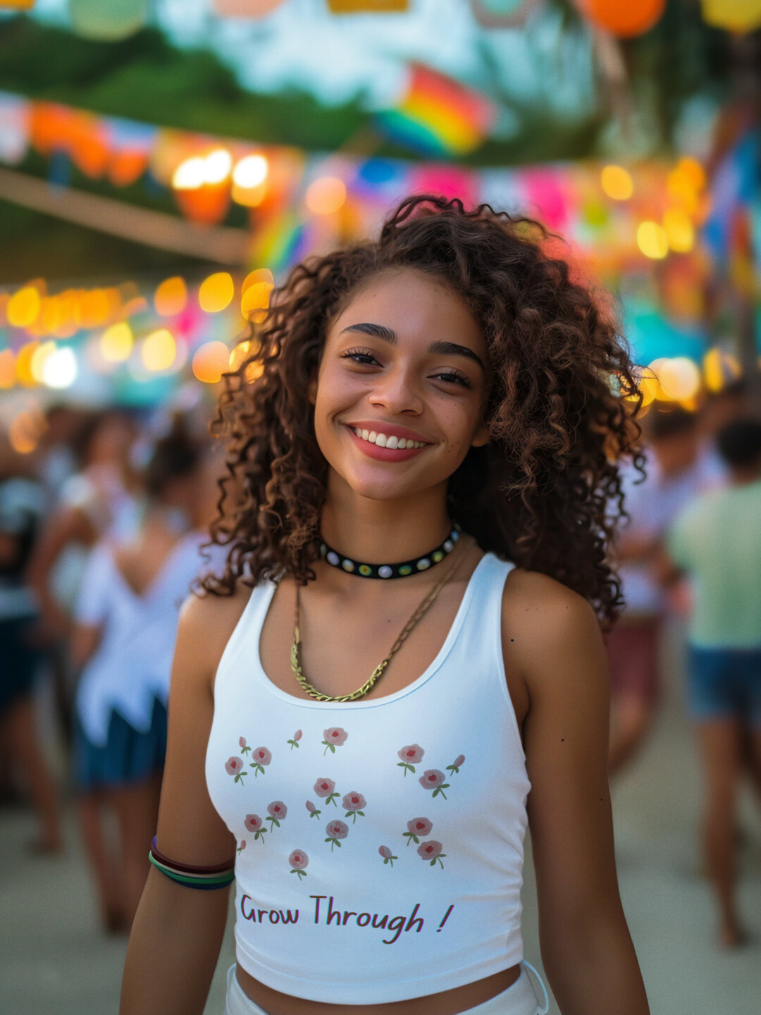 boho floral crop top