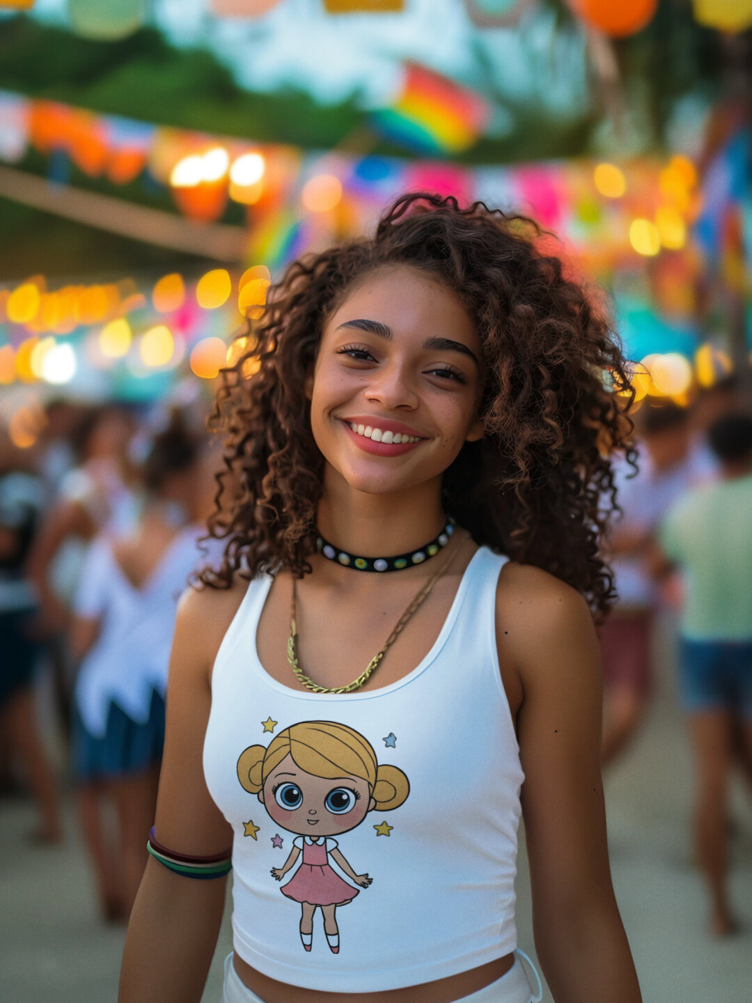 Boho Girl Charm Crop Top
