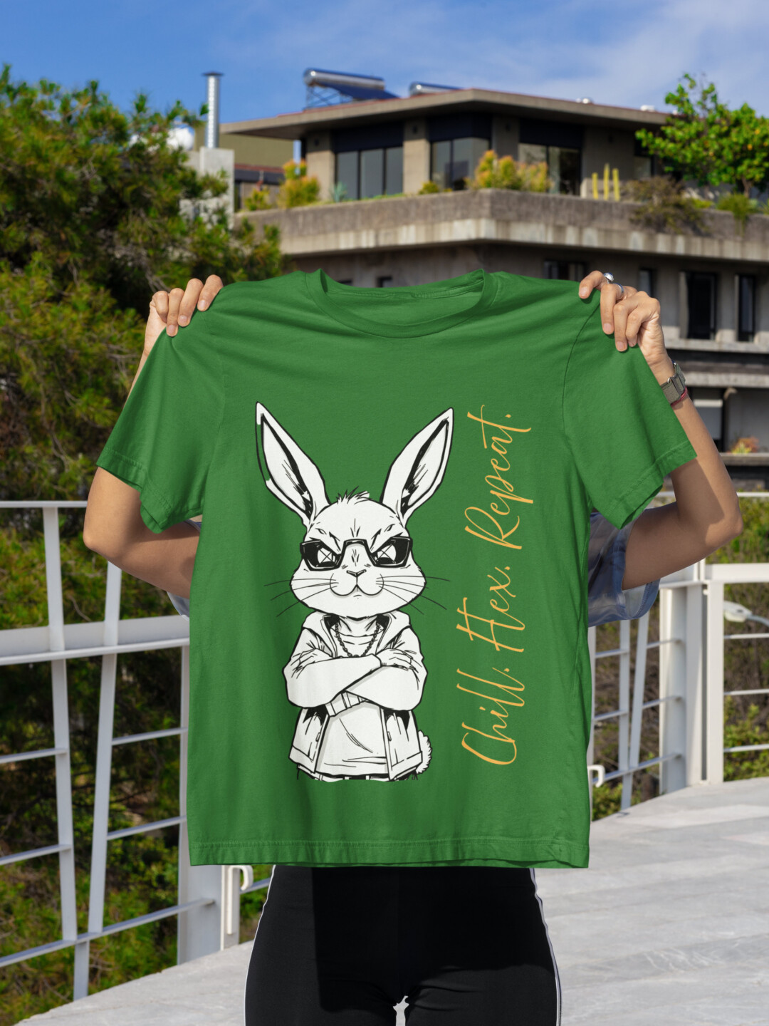 Unisex Streetwear Graphic T-Shirt,Unisex Graphic T-Shirt, Cool Bunny Graphic Tee