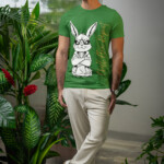 Unisex Streetwear Graphic T-Shirt,Unisex Graphic T-Shirt, Cool Bunny Graphic Tee