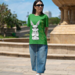 Unisex Streetwear Graphic T-Shirt,Unisex Graphic T-Shirt, Cool Bunny Graphic Tee