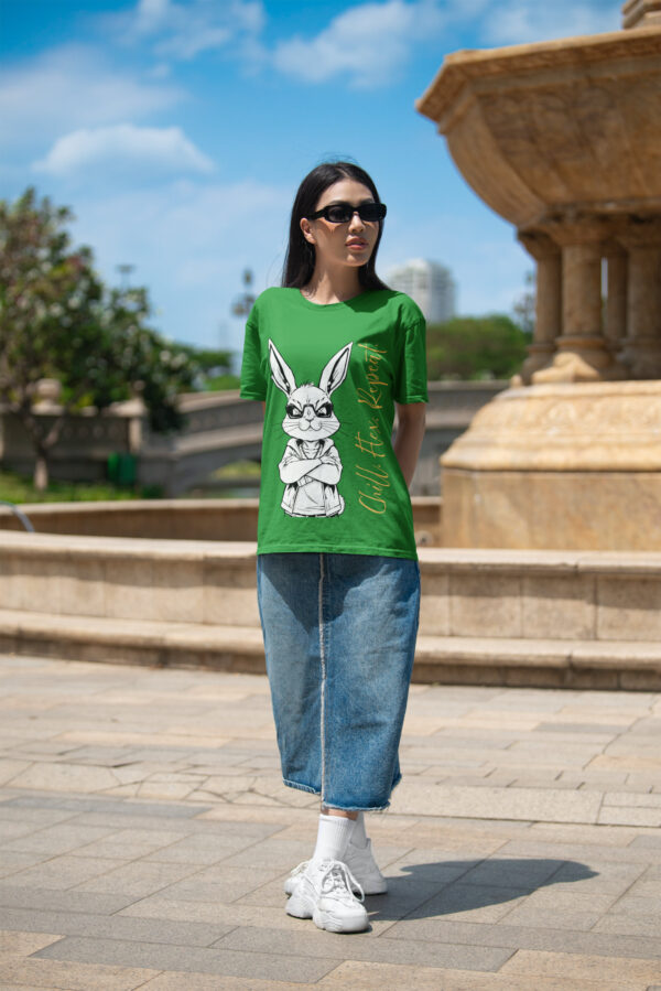 Unisex Streetwear Graphic T-Shirt,Unisex Graphic T-Shirt, Cool Bunny Graphic Tee