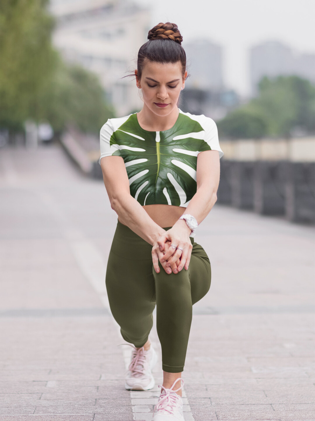 BOHO Lone Leaf Crop Top