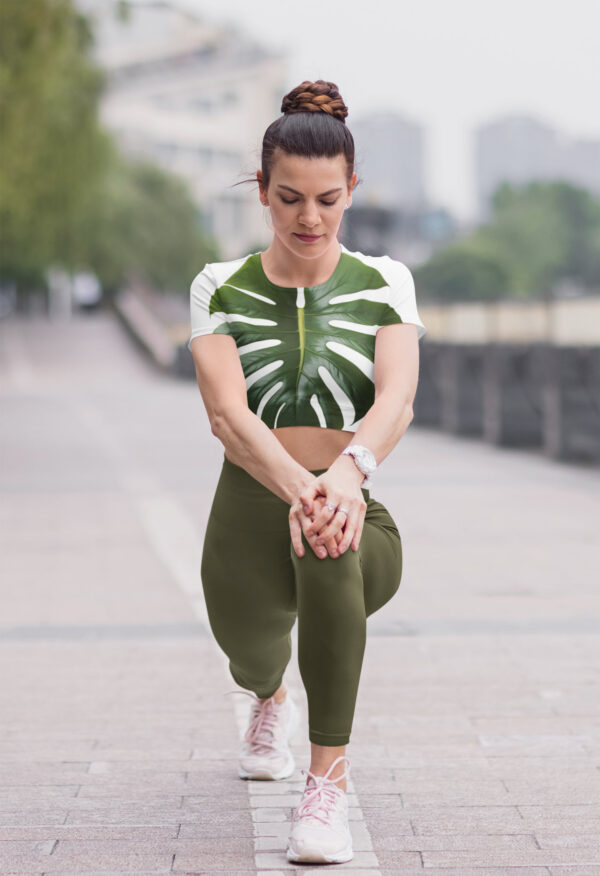 BOHO Lone Leaf Crop Top