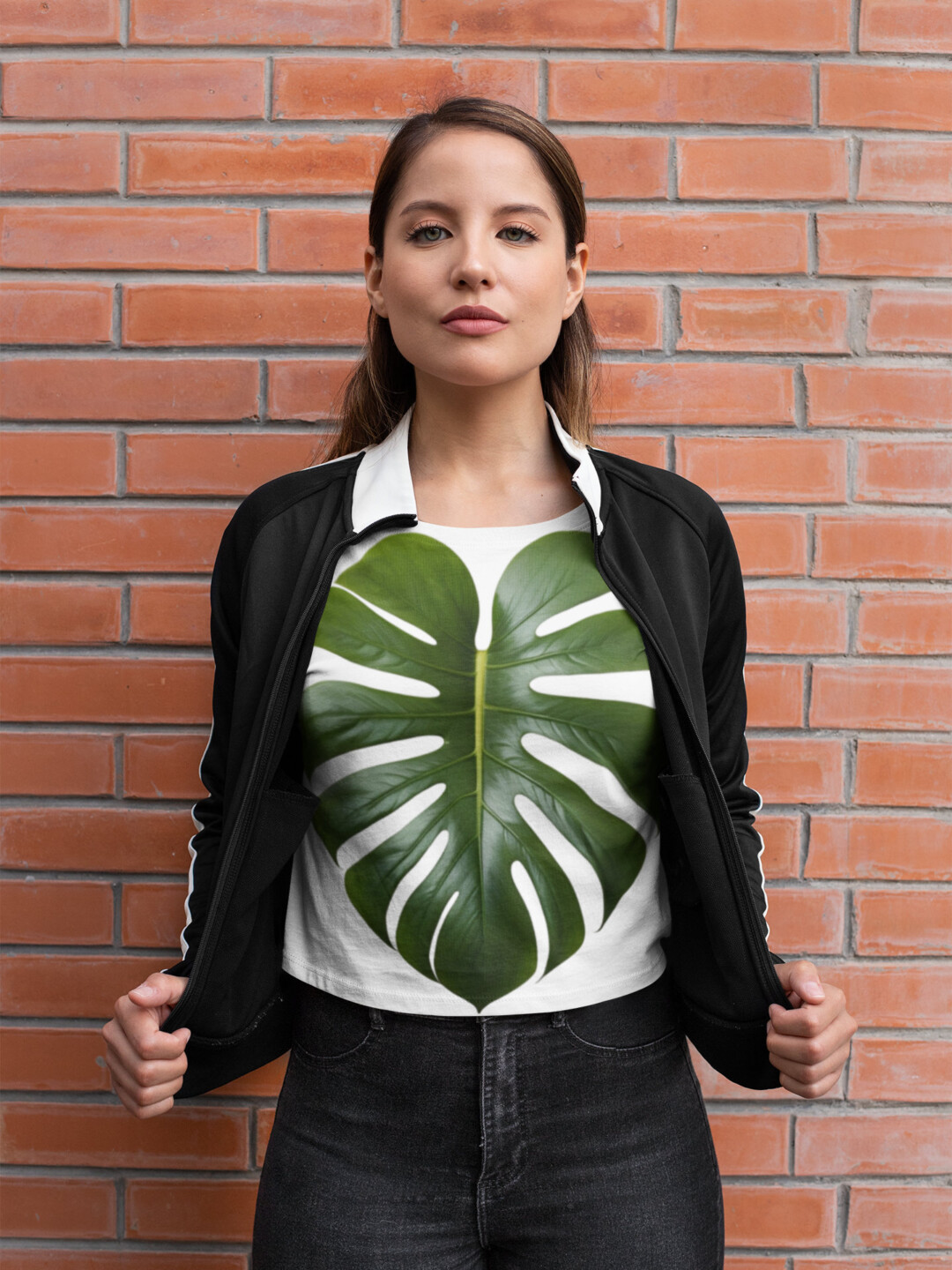 BOHO Lone Leaf Crop Top