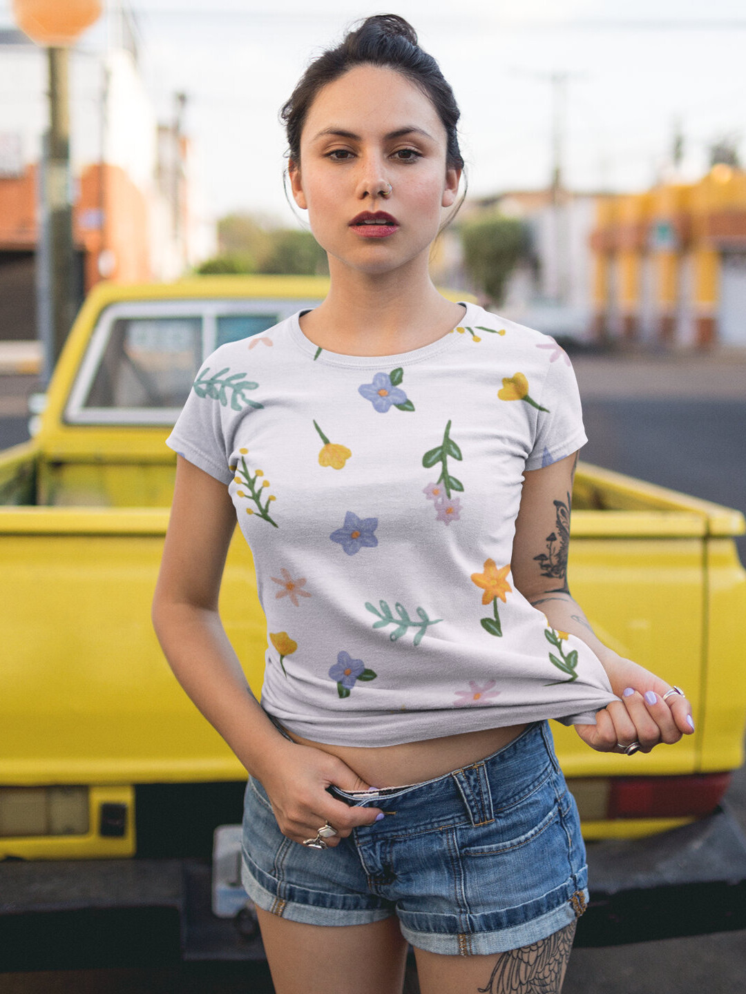 BOHO Spring Blossom Tank Top