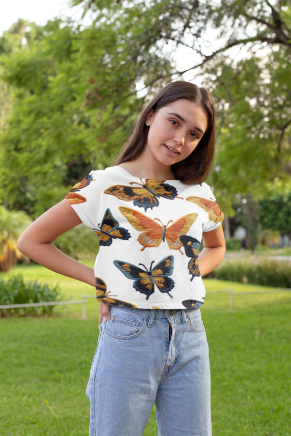 BOHO Mystic Butterflies Crop Top