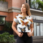BOHO Mystic Butterflies Crop Top