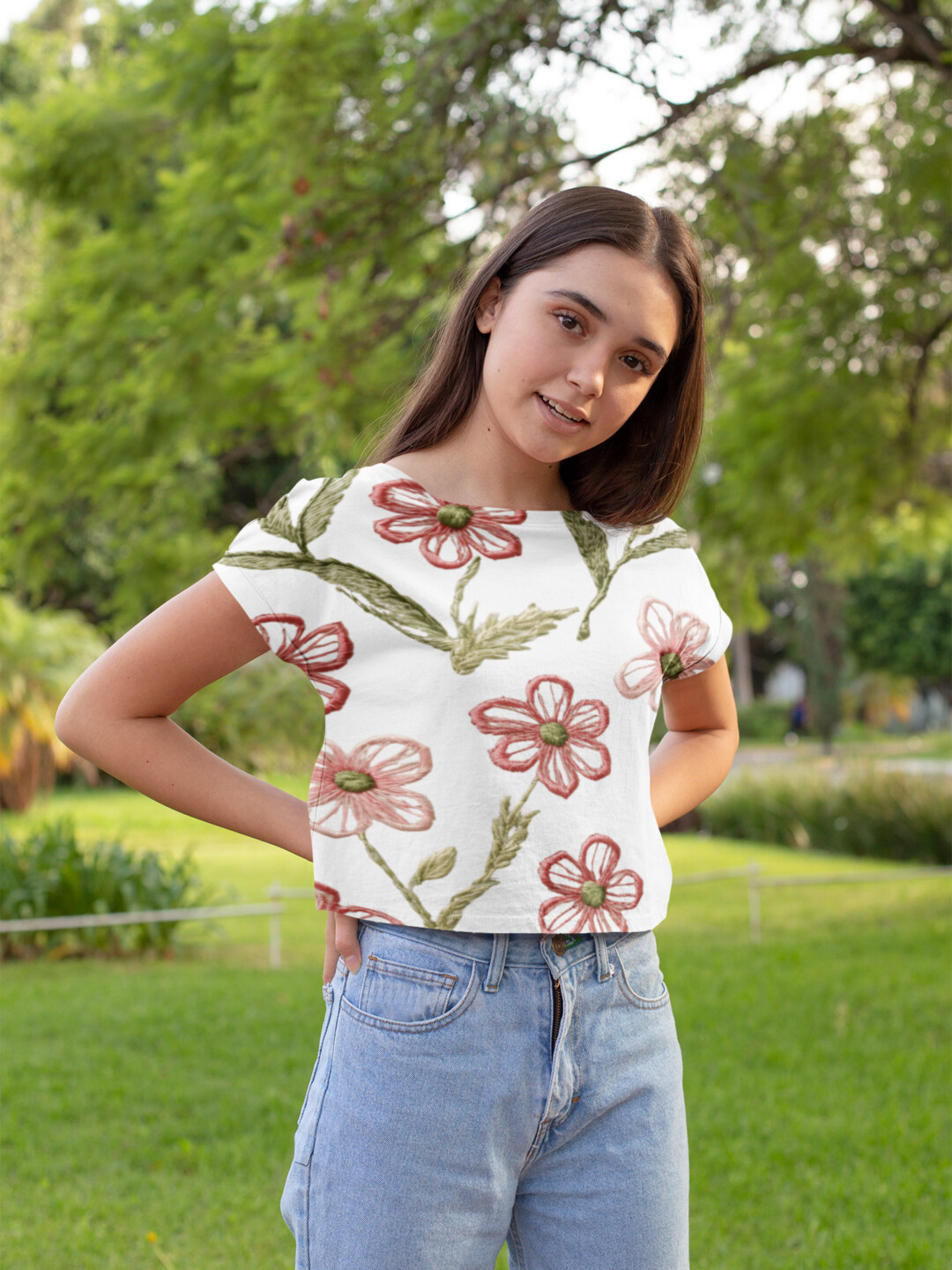 BOHO Pink Petal Tank Top