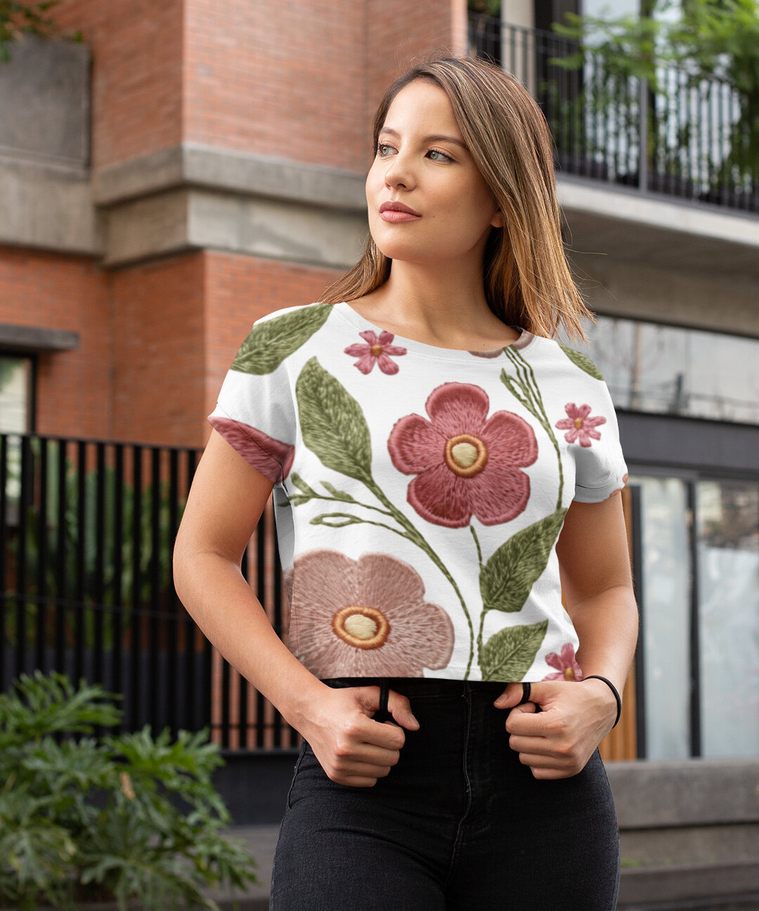 BOHO Pink Petals Tank Top