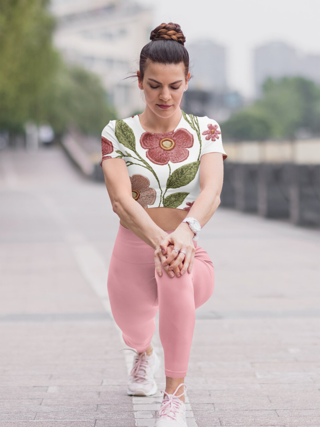 BOHO Pink Petals Tank Top