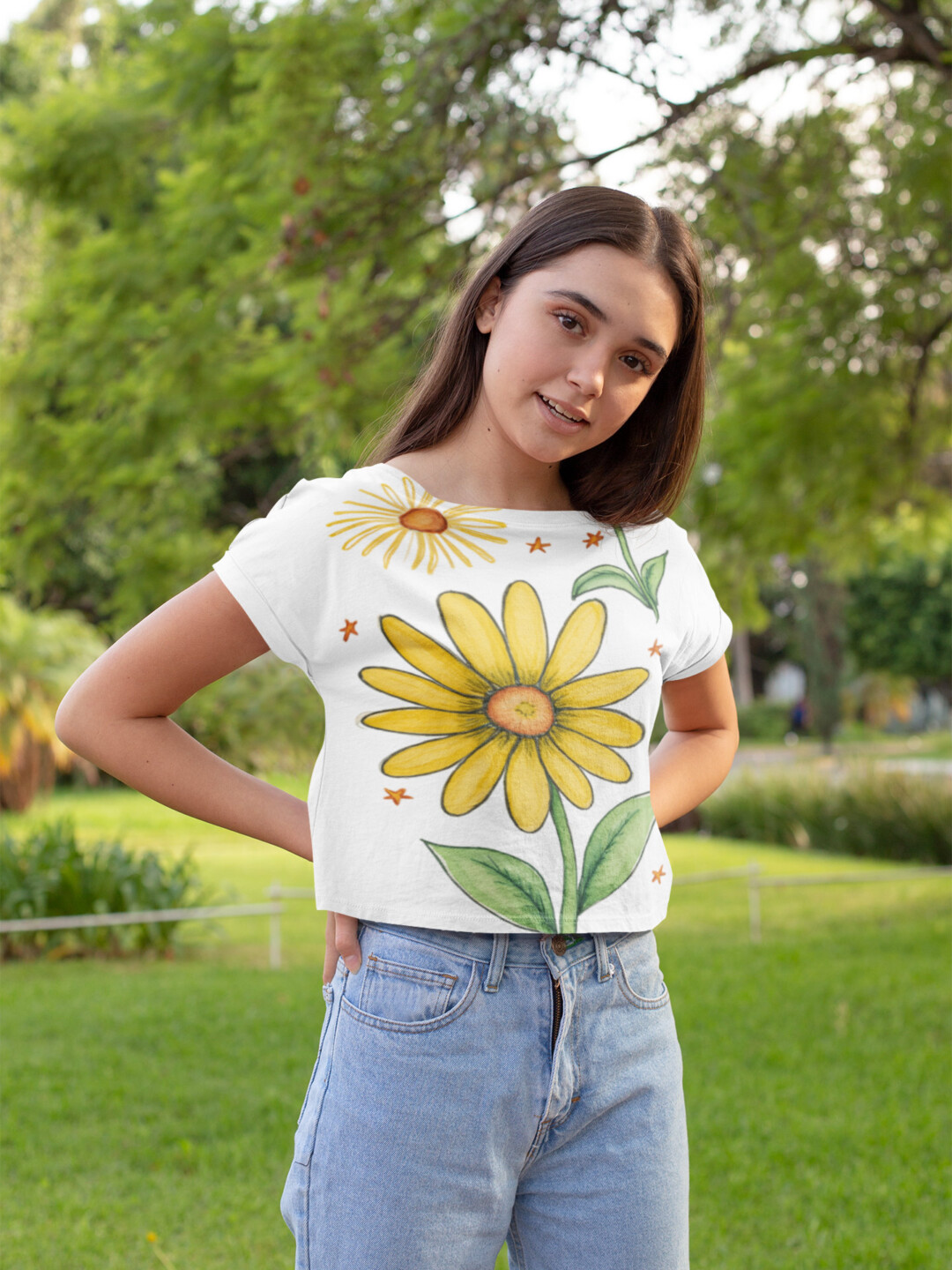 BOHO Bloom Sunflower Tank Top