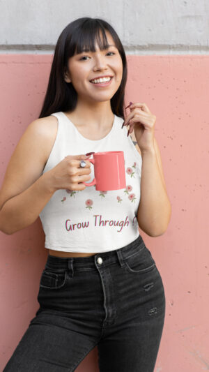 boho floral crop top