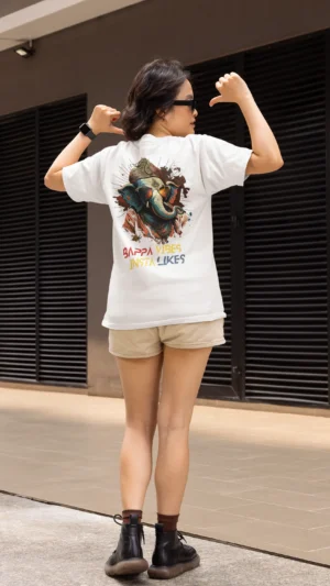 Everyday Women’s T-Shirt – Ganesh Chaturthi Series – Insta-Ready Festive Glow | FORTEEFIED™