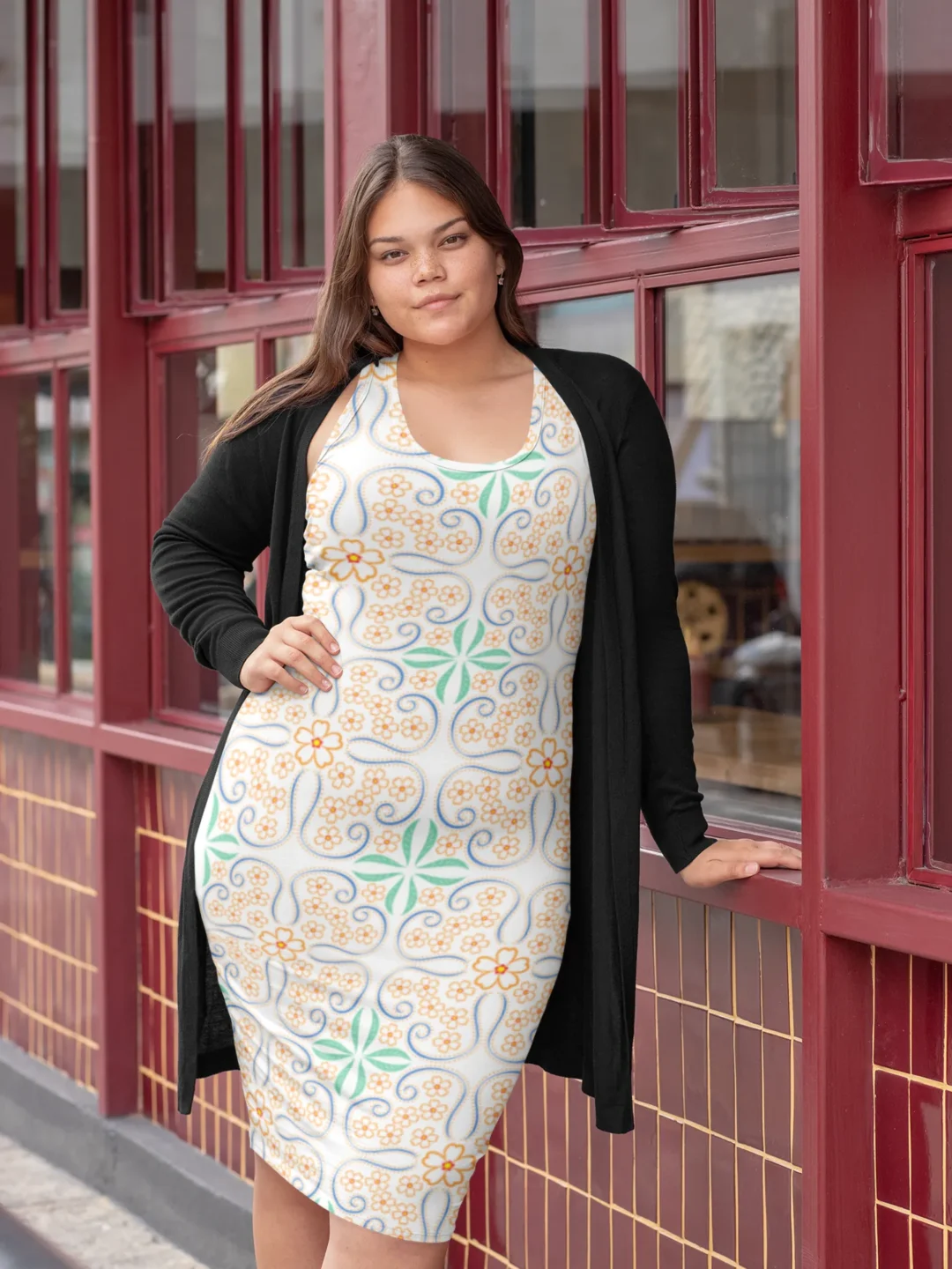 Sunset to Soirée Bodycons-Women’s Date Wear - Tapestry of Blooms | FORTEEFIED™