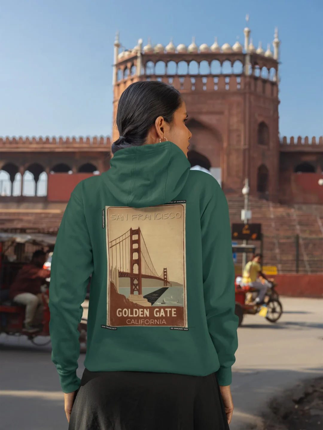 Oversized Women's Hoodie-Heritage Series-SanFranCisco | FORTEEFIED™