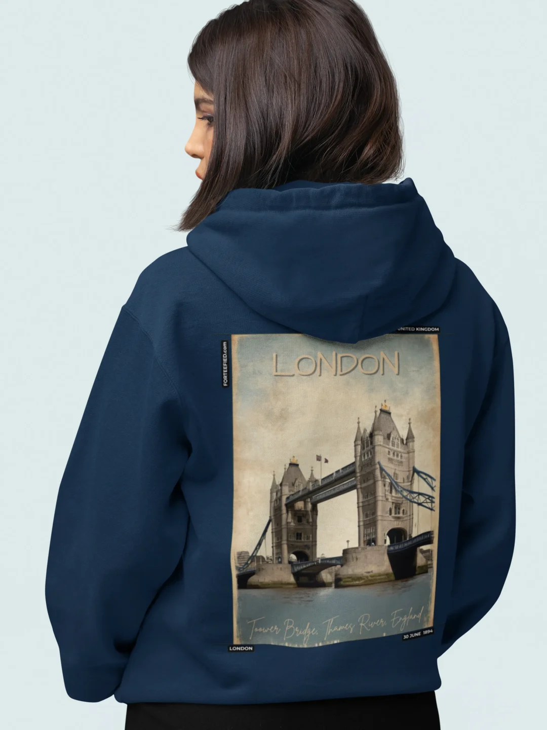Oversized Women's Hoodie-Heritage Series-London| FORTEEFIED™