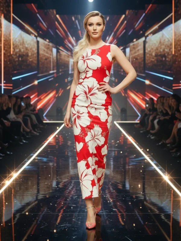 Sunset to Soirée Bodycons-Women’s Date Wear – Scarlet Bloom | FORTEEFIED™