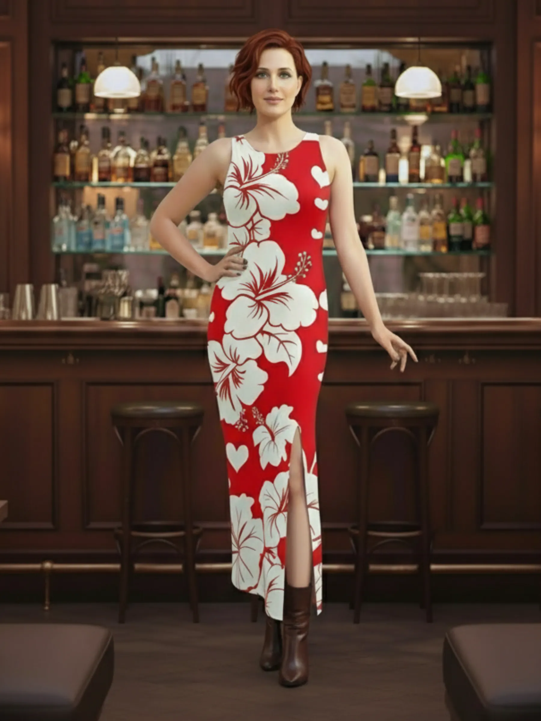 Sunset to Soirée Bodycons-Women’s Date Wear – Scarlet Bloom | FORTEEFIED™